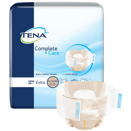 Unisex Adult Incontinence Brief TENA® Complete + Care™ X-Large Disposable Moderate Absorbency
