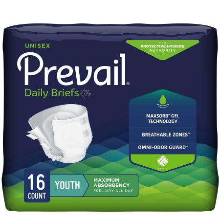 Unisex Youth Incontinence Brief Prevail® Daily Briefs