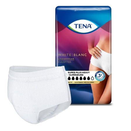 Female Adult Absorbent Underwear TENA® Women™ Super Plus Pull On with Tear Away Seams Large Disposable Heavy Absorbency