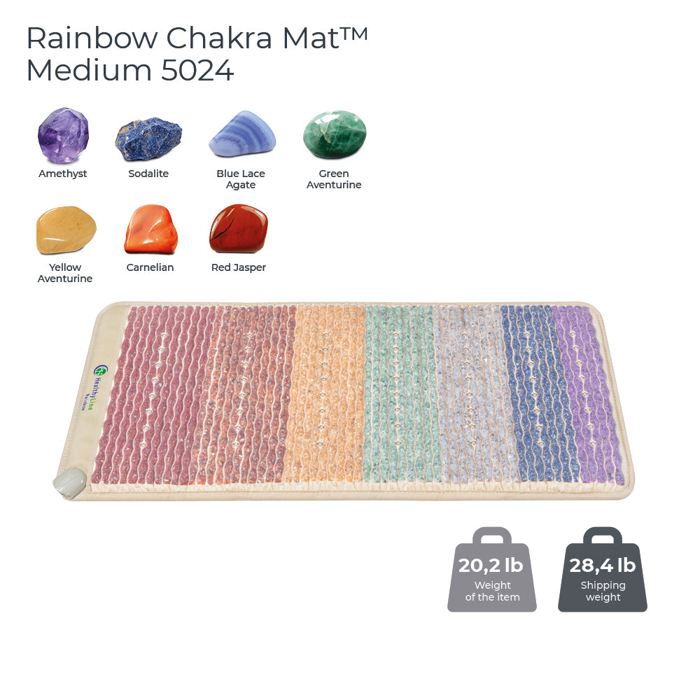 Rainbow Chakra Mat™ Small 4020 Firm - Photon PEMF Inframat Pro® 3rd Edition