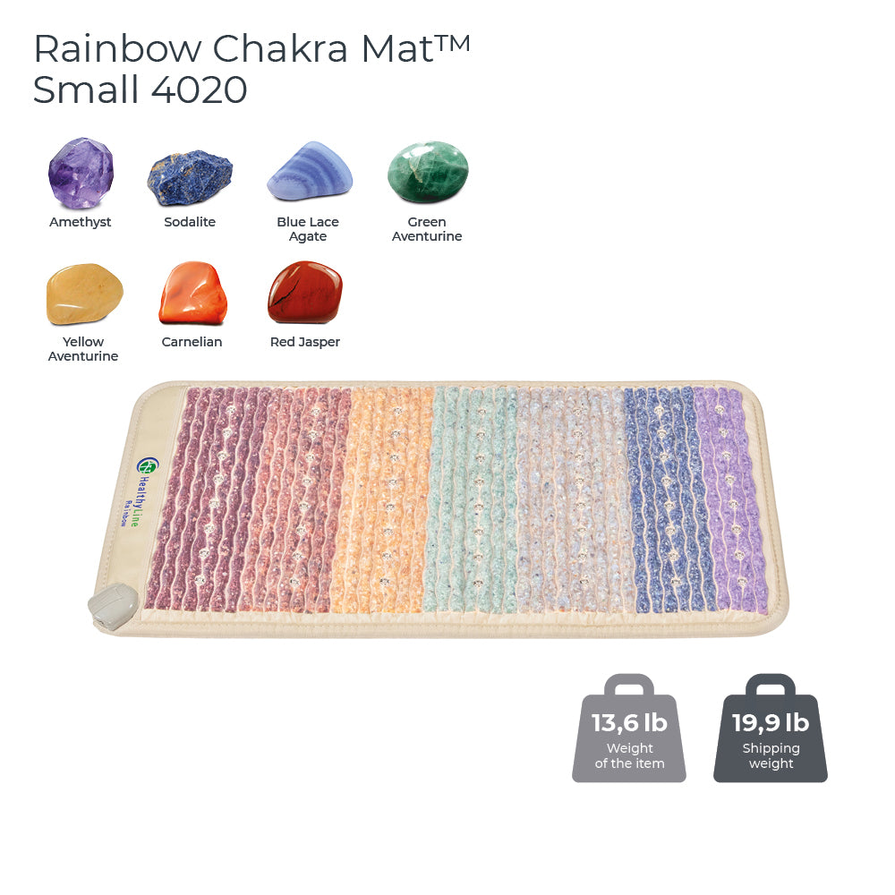 Rainbow Chakra Mat™ Small 4020 Firm - Photon PEMF Inframat Pro® 3rd Edition
