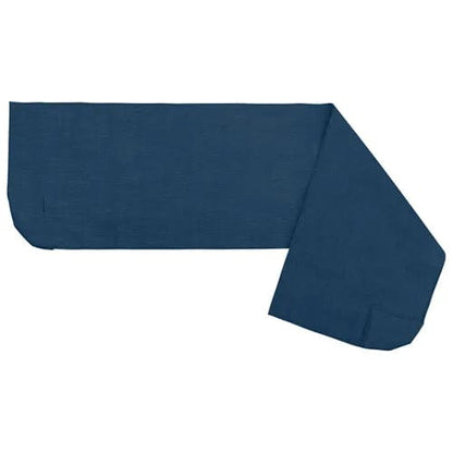 The Direct Supply Premium Privacy Cover for a 700lb. Shower Chair, in navy blue, is displayed on a white background. It is neatly folded at one end to form an angular shape.