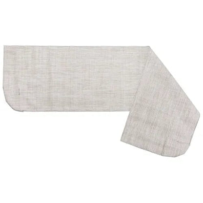 A premium privacy cover by Direct Supply for a 700lb shower chair, featuring a light gray color and simple woven texture, laid out flat with one end slightly folded over.