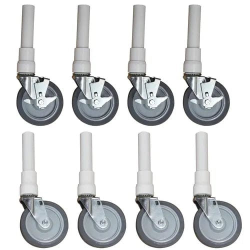 Direct Choice™ Replacement Heavy-Duty Threaded Casters, Set of 8