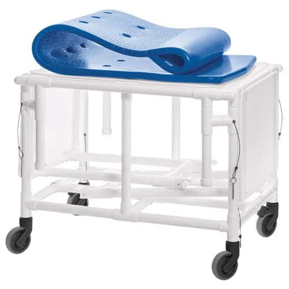 Direct Supply Manual Shower Bed, Fold Down Deck, 300lb Weight Capacity