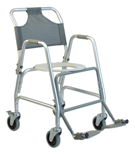 Deluxe Shower Transport Chair with Footrests