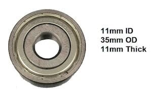 Rear Axle Bearing Silversport Wheelchair